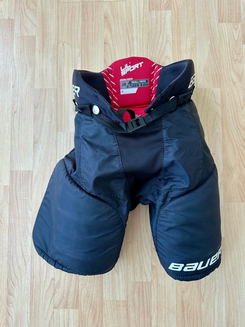 Bauer Junior Hockey Pants Interior in Black and Red